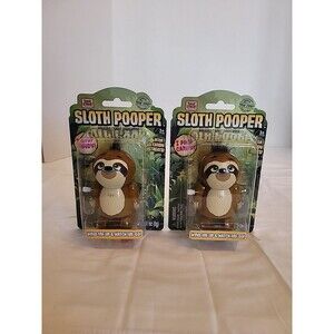 Lot Of 2 Treat Street Sloth Pooper Walking Candy Dispenser w /Candy Treat .28oz